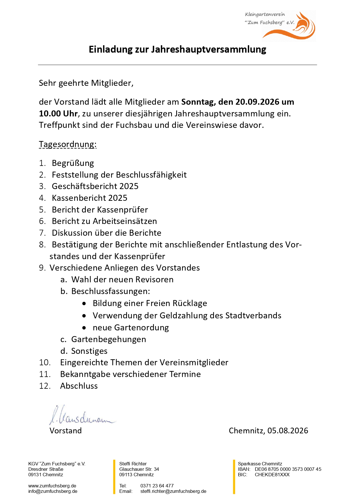 JHV 2026